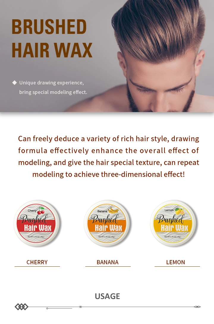 Hair Clay for Men Brushed Hair Wax Styling Paste Long-Time Strong Hold