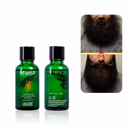 Huile hydratante et légère pour cheveux et barbe de marque Luxliss