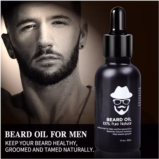 Kit d'ingrédients de croissance personnalisé, étiquette, ensemble de soins pour barbe, huile de barbe, marque privée, biologique